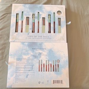 Lot Of 2 Profusion Cosmetics Lips of the Ball Gift Set-10 piece Set each Sealed